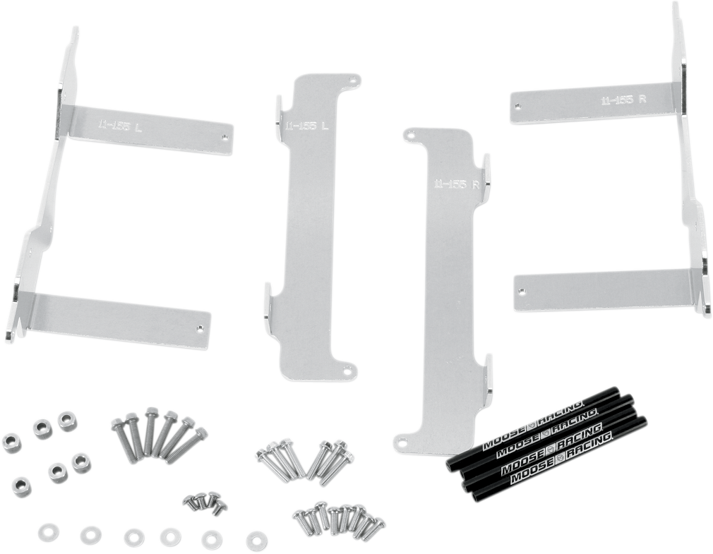 Moose Offroad Yamaha 11-155 Radiator Braces - Heavy-Duty Aluminum Support