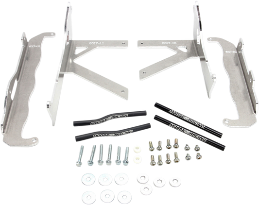 Moose Offroad Honda 11-6017 Radiator Braces - Heavy-Duty Aluminum Support