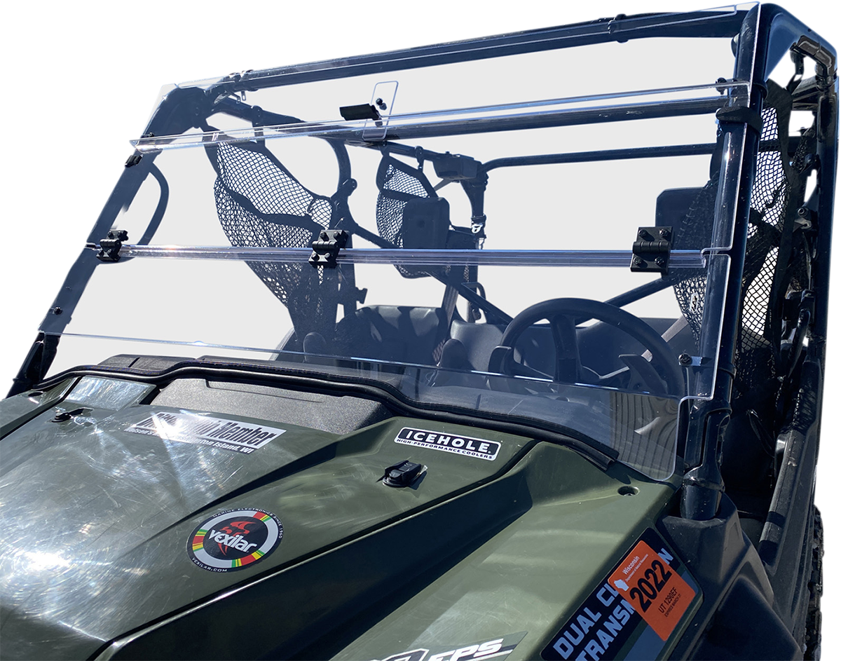 MOOSE OFFROAD Full Folding Windshield - Deluxe for Pioneer V000258-12200M