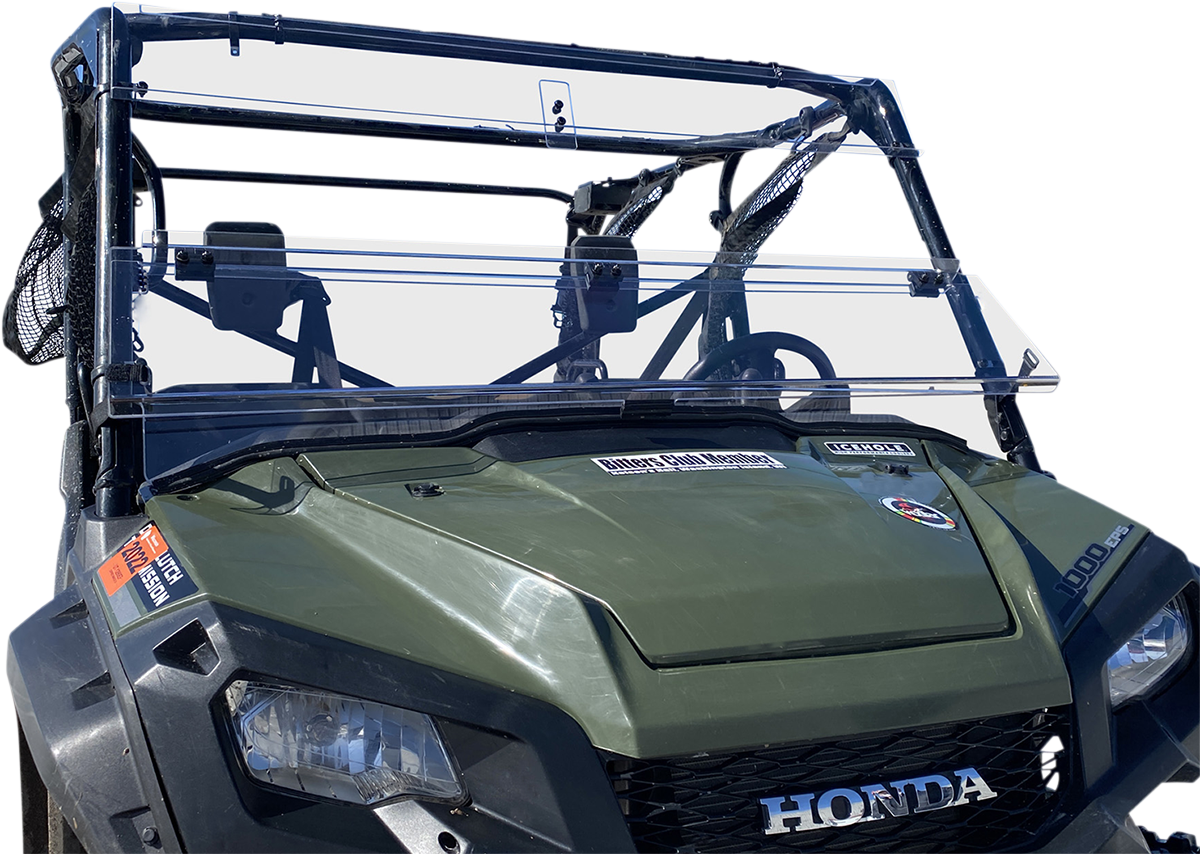 MOOSE OFFROAD Full Folding Windshield - Deluxe for Pioneer V000258-12200M