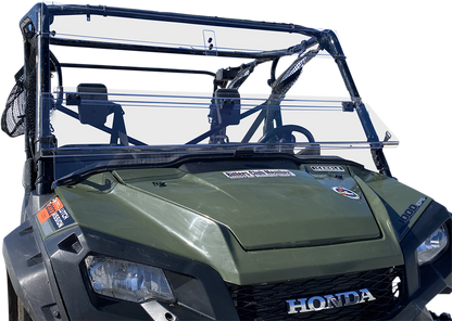 MOOSE OFFROAD Full Folding Windshield - Deluxe for Pioneer V000258-12200M