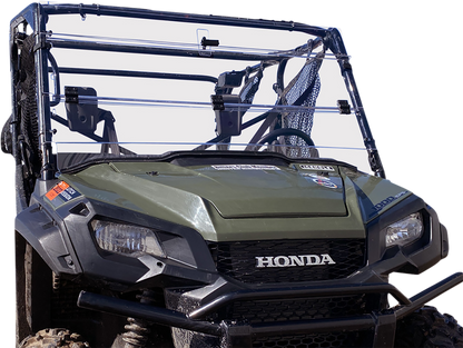 MOOSE OFFROAD Full Folding Windshield - Deluxe for Pioneer V000258-12200M