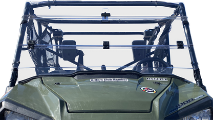 MOOSE OFFROAD Full Folding Windshield - Deluxe for Pioneer V000258-12200M