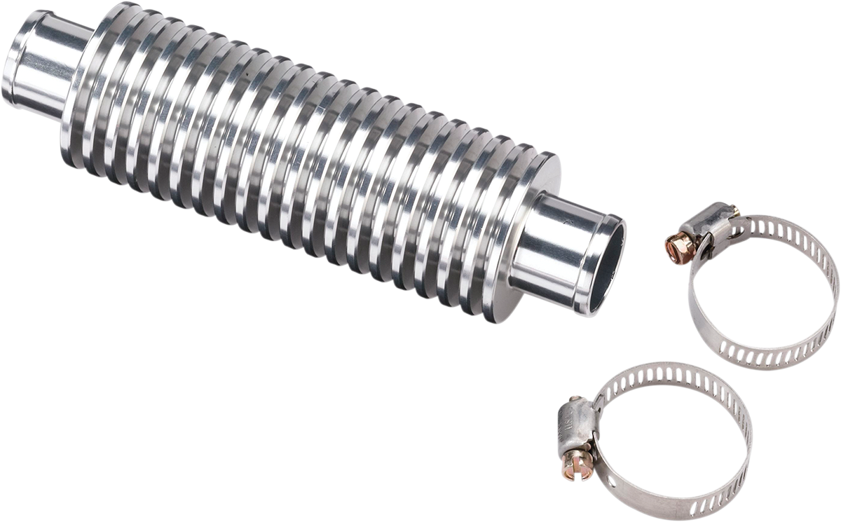 MOOSE OFFROAD In-Line Cooler M70-100 - Silver, 5 5/16 Inches Length, 6061 Billet Aluminum