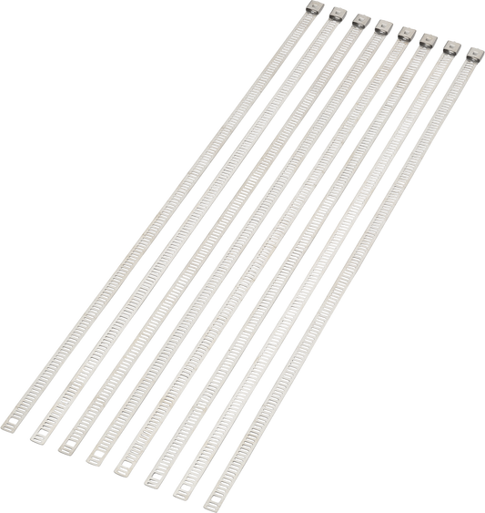 MOOSE Offroad 14-Inch Stainless Steel Cable Tie - Silver, Pack of 8 - Part 304-0515