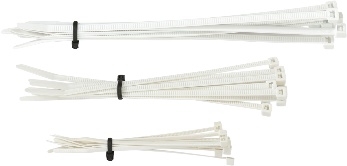 Moose Offroad White Cable Ties - 30 Pack, Part Number 303-4689