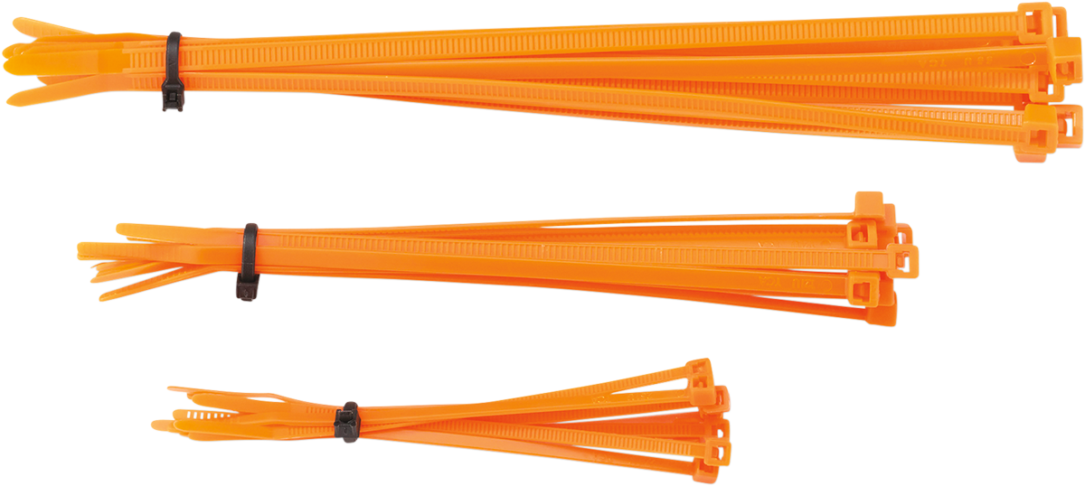 Moose Offroad Orange Cable Ties 30-Pack - Part Number 303-4682