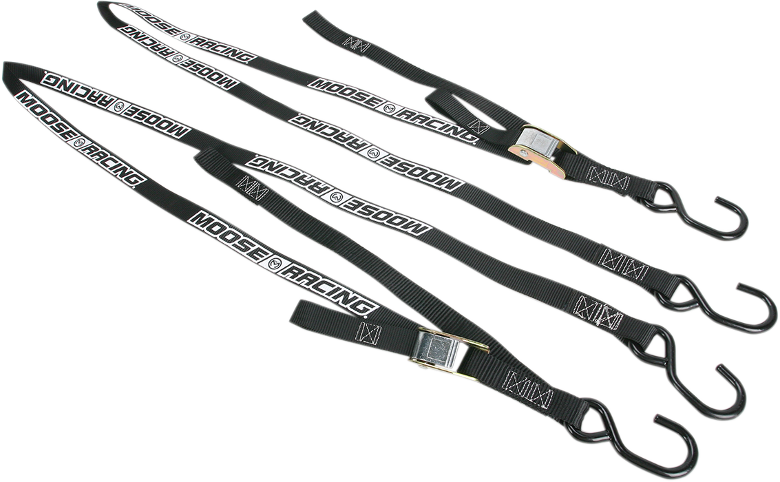 Moose Offroad Soft-Tie Tie-Downs - Black (Part Number 3920-0302)