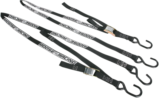 Moose Offroad Soft-Tie Tie-Downs - Black (Part Number 3920-0302)