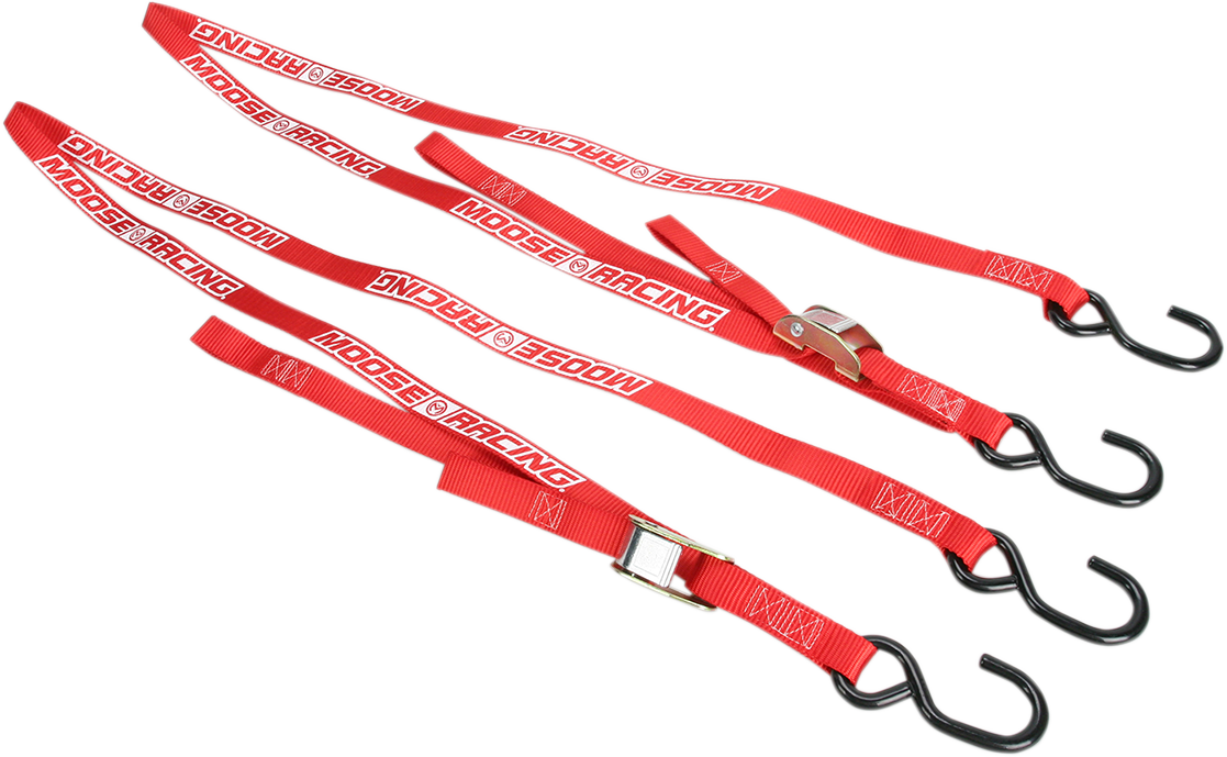 Moose Offroad Soft-Tie Tie-Downs - Red (Part #3920-0303)