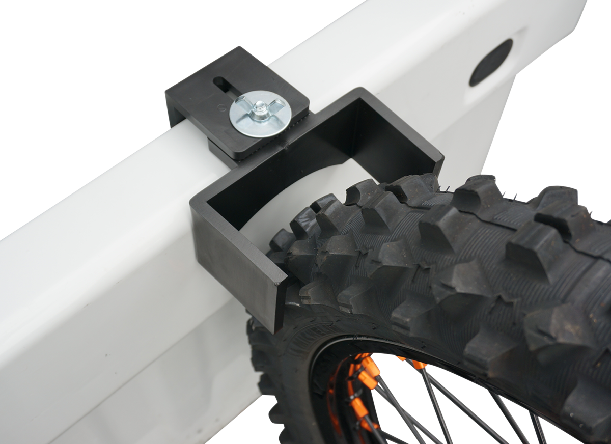 Moose Offroad MX Tire Wedge TW-1M - Secure Front Tire Transport Clamp for Trucks and Trailers