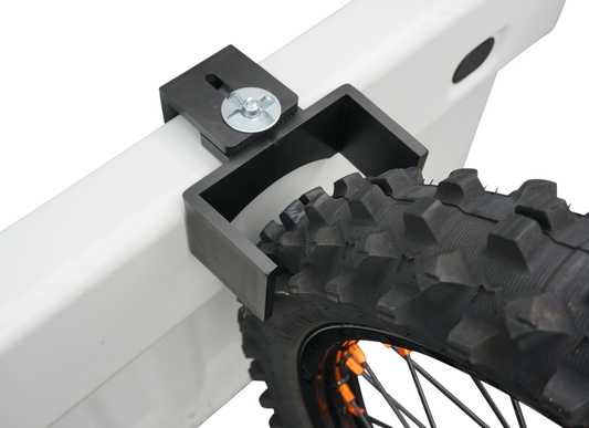 Moose Offroad MX Tire Wedge TW-1M - Secure Front Tire Transport Clamp for Trucks and Trailers