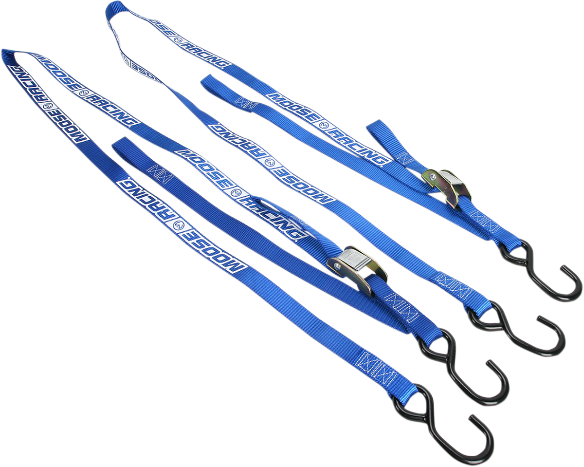 Moose Offroad Soft-Tie Tie-Downs - Blue, Part Number 3920-0304