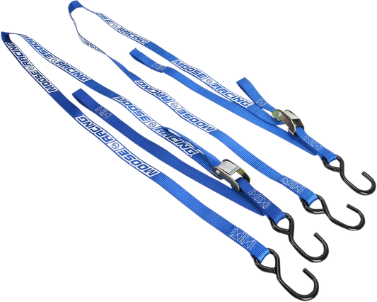 Moose Offroad Soft-Tie Tie-Downs - Blue, Part Number 3920-0304