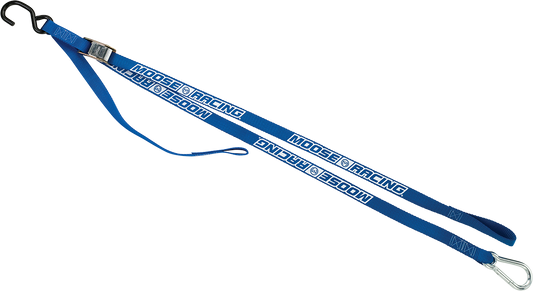 Moose Offroad Carabiner Tie-Down with Soft Tie - 7 ft Blue, Part #3920-0356