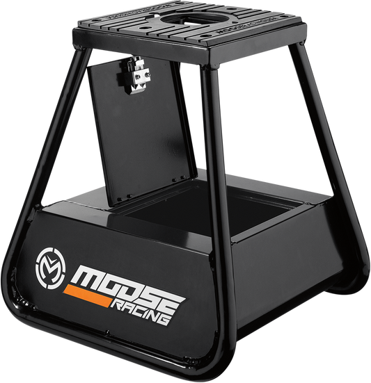 Moose Offroad Bike Stand with Storage - Model 4101-0458, Black