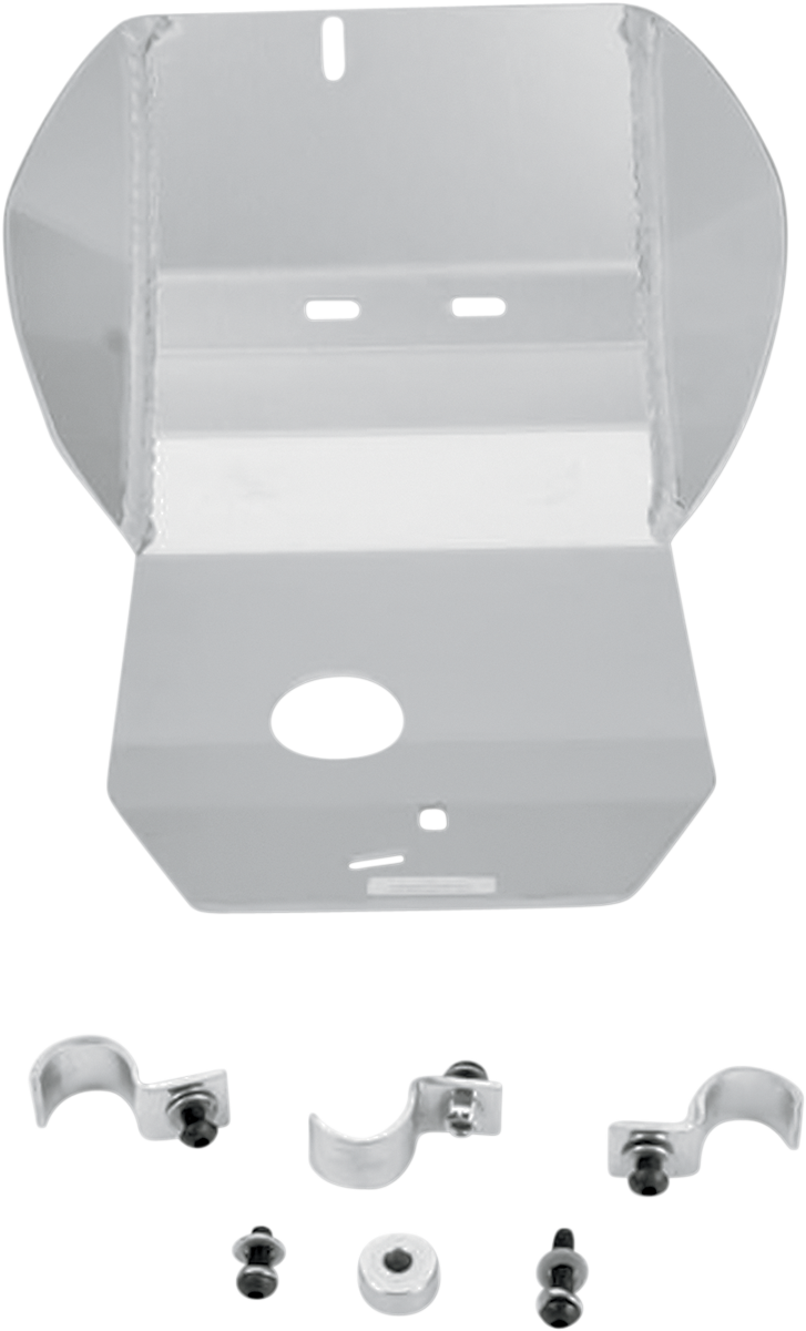 Moose Offroad Yamaha 233 Skid Plate - Silver Aluminum Protection