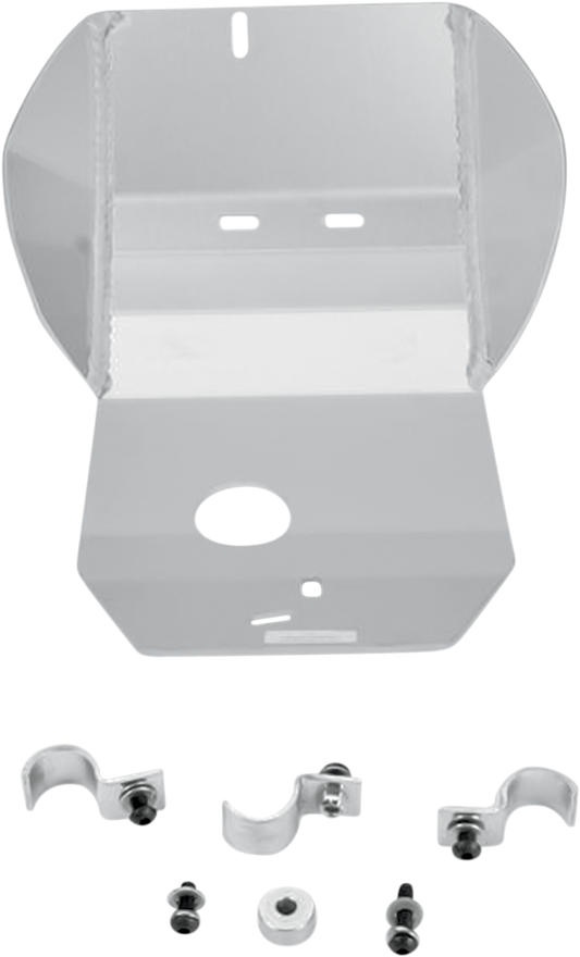 Moose Offroad Yamaha 233 Skid Plate - Silver Aluminum Protection