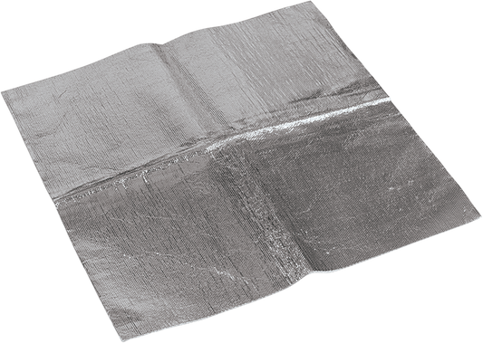 Moose Offroad Heat Shield 401-1302 - 18 x 18 Inches Aluminized Fiberglass Heat Barrier with Adhesive Backing