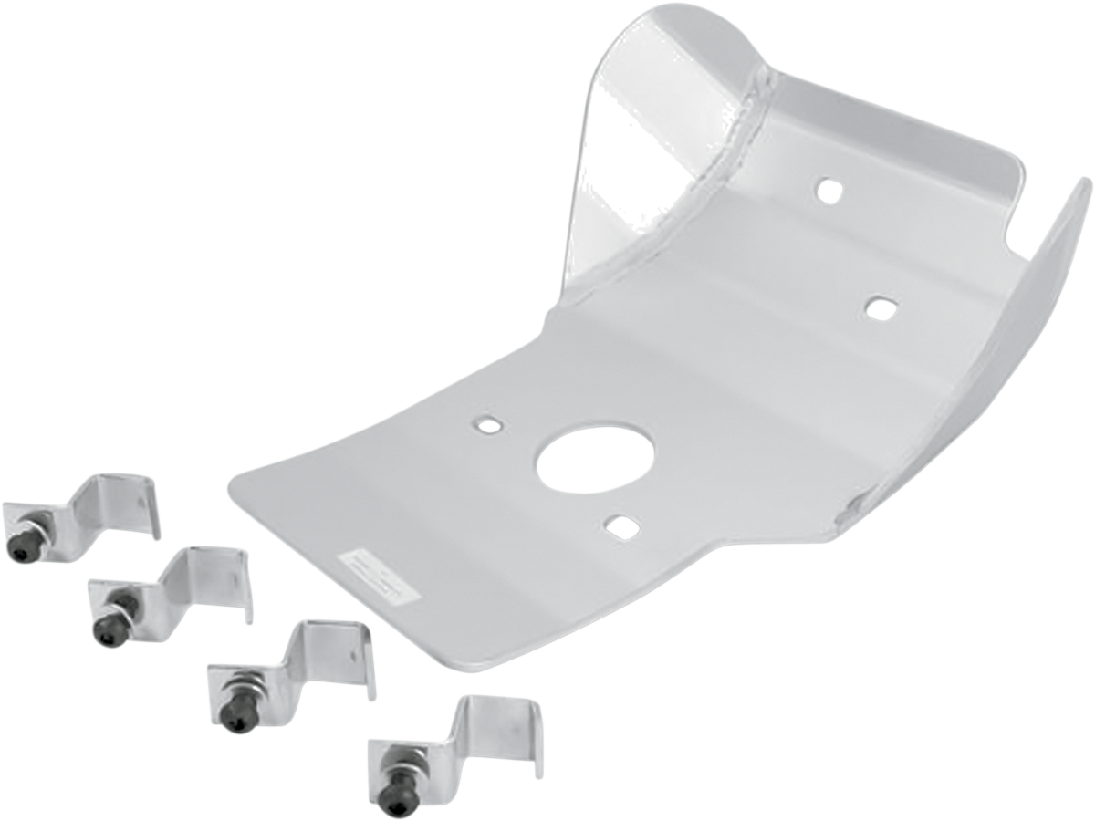 Moose Offroad Skid Plate for Honda CR250R (Part #452) - Silver Aluminum Protection