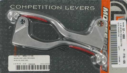 Moose Offroad Competition Lever Set - Red (Part Number 1SGHA45)