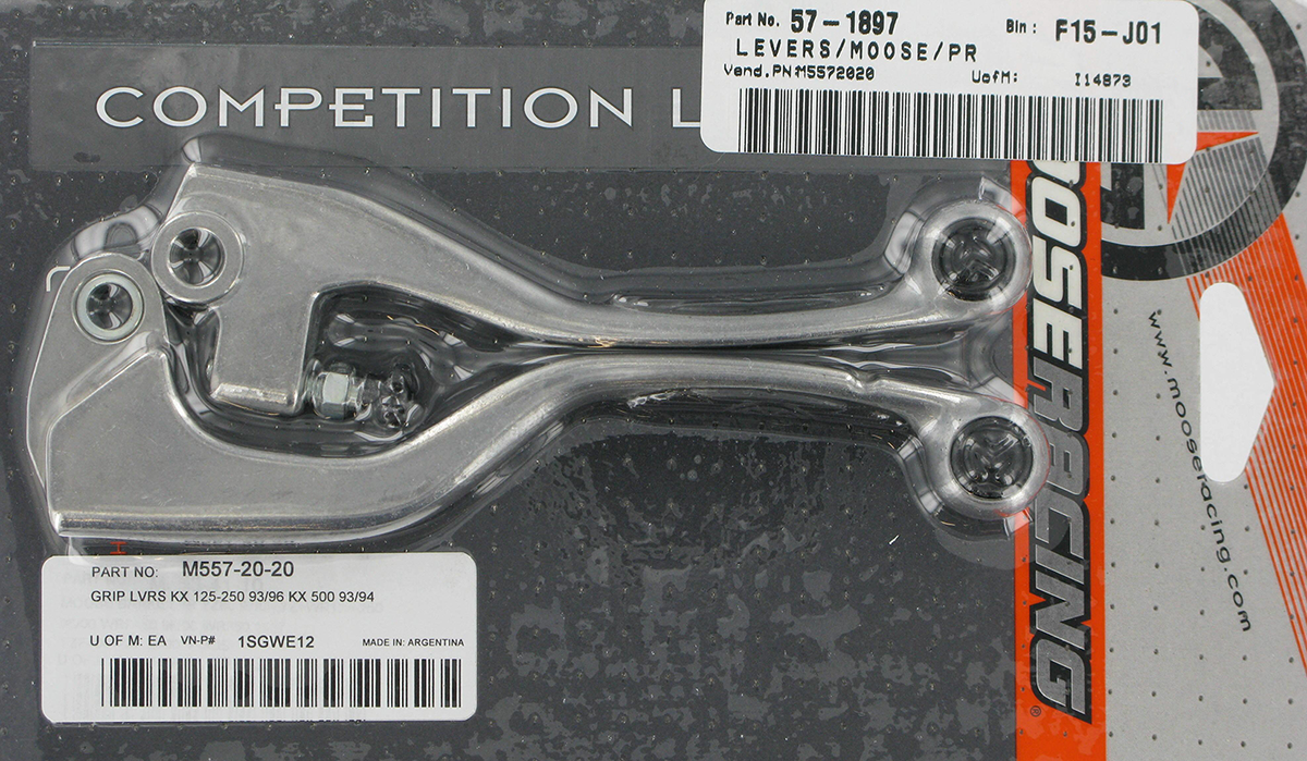 Moose Offroad Competition Lever Set for Motorcycles - Model 1SGWE12