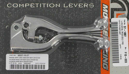 Moose Offroad Competition Lever Set with Silicone Grip Inserts - Part Number 1SGHA27