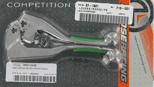 Moose Offroad Competition Lever Set - Green (Part Number 1SGWE49)