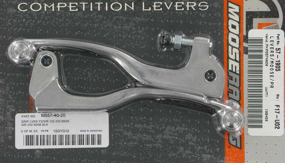 Moose Offroad Competition Lever Set - Black (Part Number 1SGYG12)