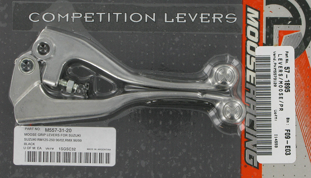 Moose Offroad Competition Lever Set - Black (Part Number: 1SGSC32)