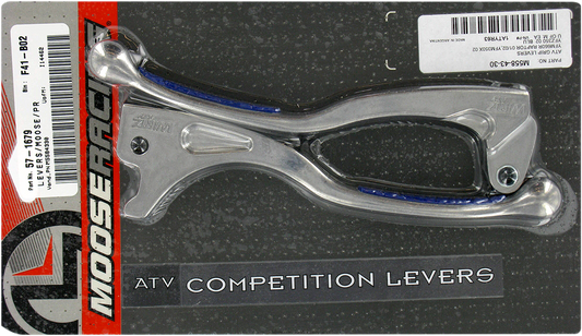 MOOSE OFFROAD Competition Grip Lever Set - Black (Part Number: 1ATYR63)