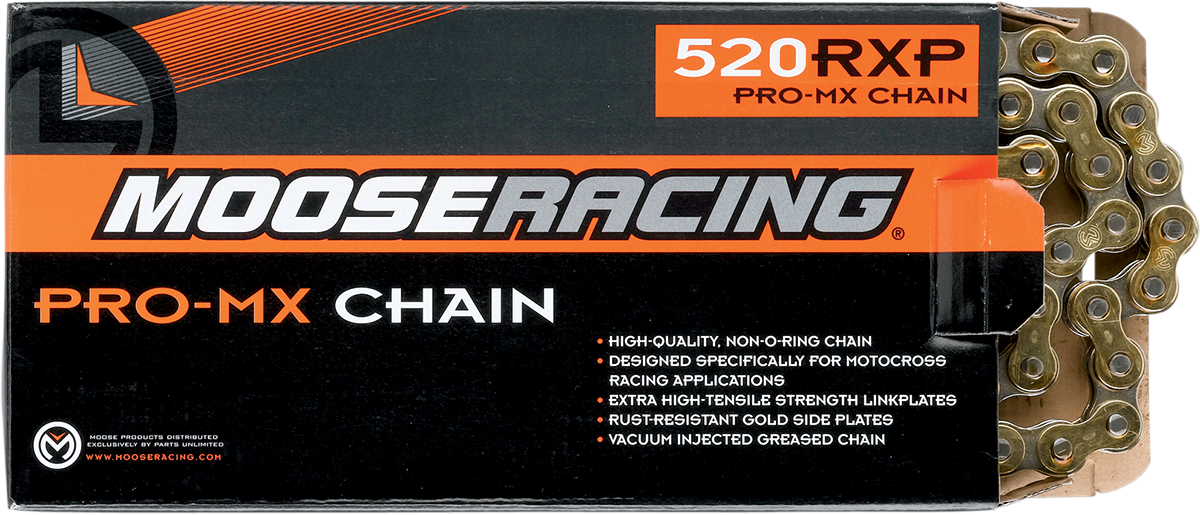 MOOSE OFFROAD 520 RXP Pro-MX Chain - 116 Links - Gold - Model M574-00-116