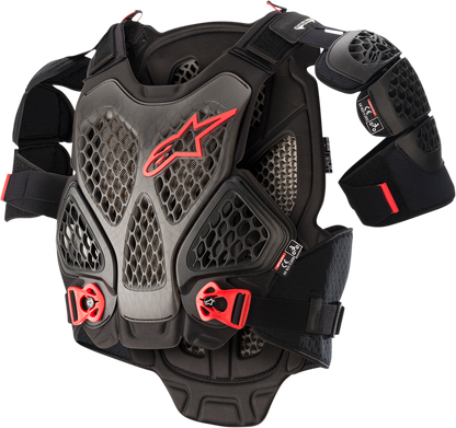 Alpinestars A-6 Roost Guard M/L - Lightweight Chest and Back Protector with Adjustable Fit
