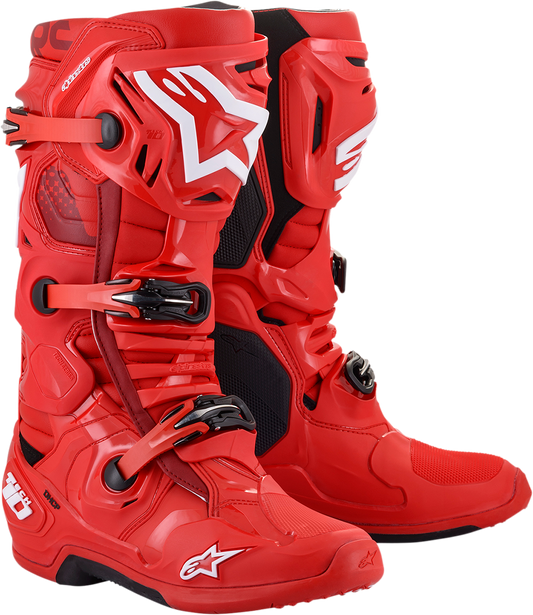 ALPINESTARS Tech 10 Boots - Red - US 8 / EU 42 2010020-30-8