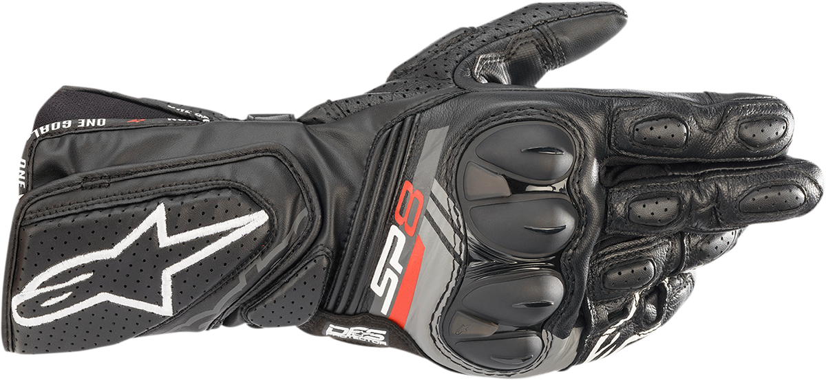 Alpinestars SP-8 V3 Black Motorcycle Gloves - 3XL