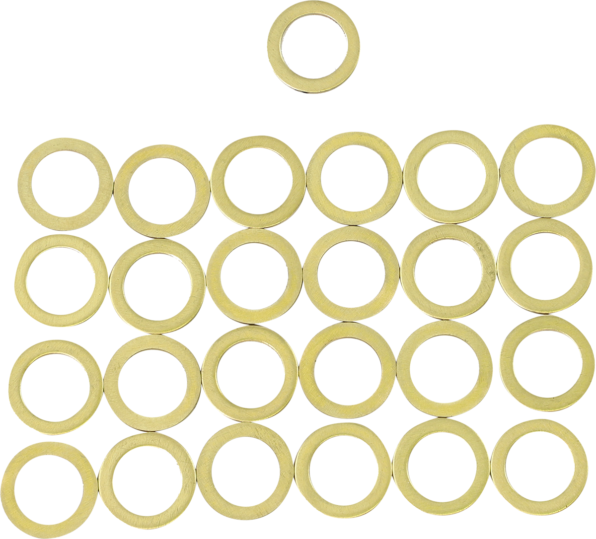 MOOSE OFFROAD Copper Banjo Washers – Part 205-2505, 10mm Inner Diameter, 14mm Outer Diameter, 1mm Thickness, Pack of 25