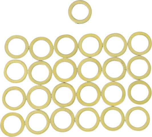 MOOSE OFFROAD Copper Banjo Washers – Part 205-2505, 10mm Inner Diameter, 14mm Outer Diameter, 1mm Thickness, Pack of 25