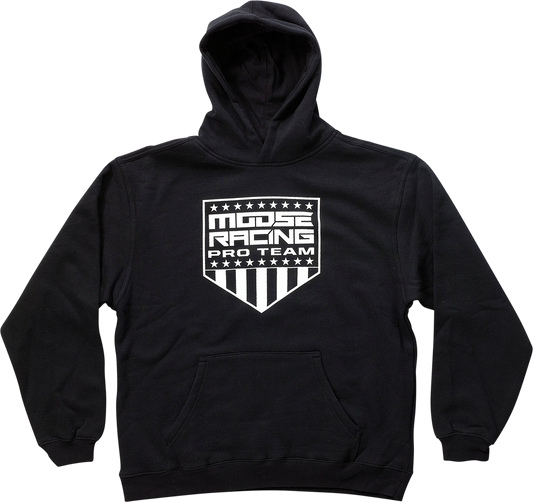 Moose Offroad Youth Pro Team Hoodie - Black, Part Number 3052-0629