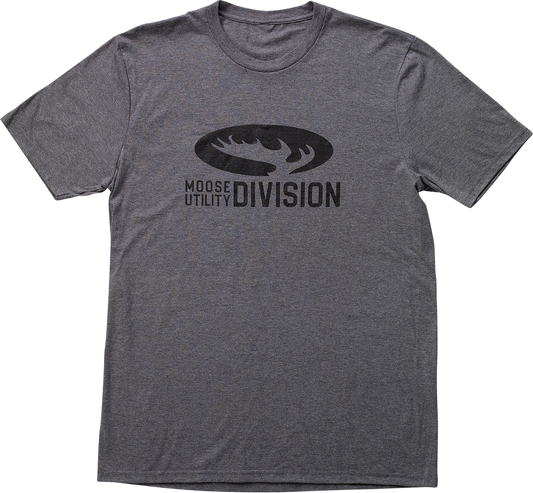 Moose Offroad MUD Antler Graphic T-Shirt - Gray, Medium, 60% Cotton / 40% Polyester