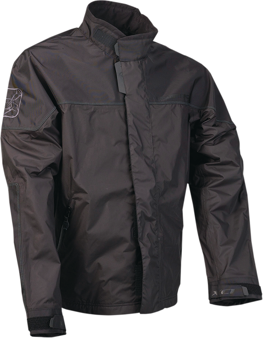 MOOSE OFFROAD XC1 Rain Jacket Black - Part Number 2920-0666, Medium