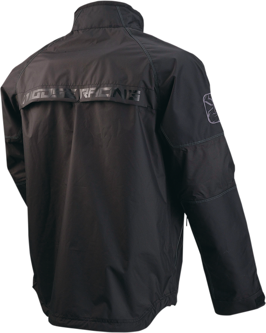 MOOSE OFFROAD XC1 Rain Jacket - Black, Size Large - Waterproof & Windproof with Durable Nylon Panels