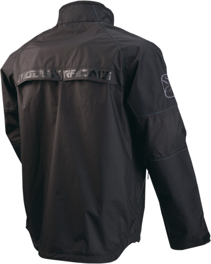 MOOSE OFFROAD XC1 Rain Jacket - Black, Size Large - Waterproof & Windproof with Durable Nylon Panels