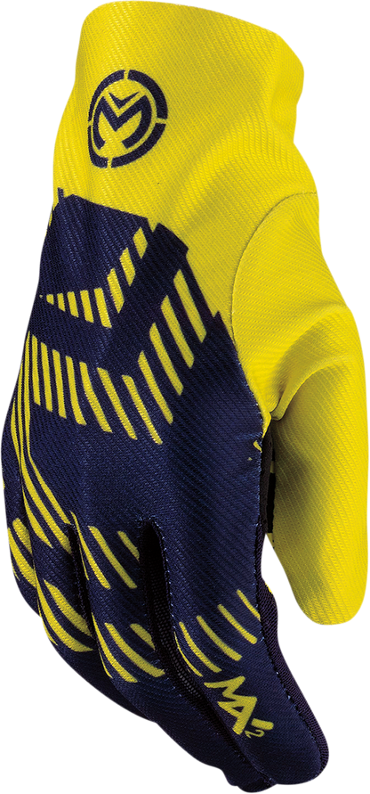 MOOSE OFFROAD MX2™ Gloves - Navy/Hi-Vis, Size XL, Part Number 3330-7037