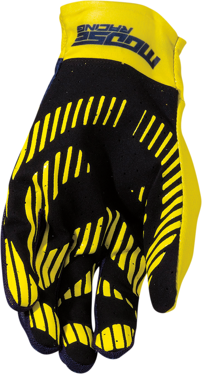 MOOSE OFFROAD MX2™ Gloves - Navy/Hi-Vis, Size XL, Part Number 3330-7037