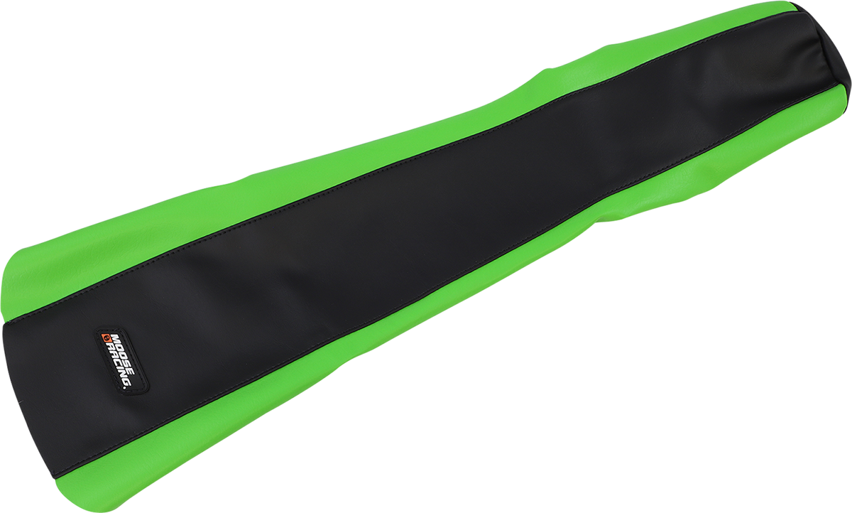 MOOSE Offroad Kawasaki KLX14008-34 Seat Cover - Heavy-Duty Marine Vinyl with UV Protection, Black and Green