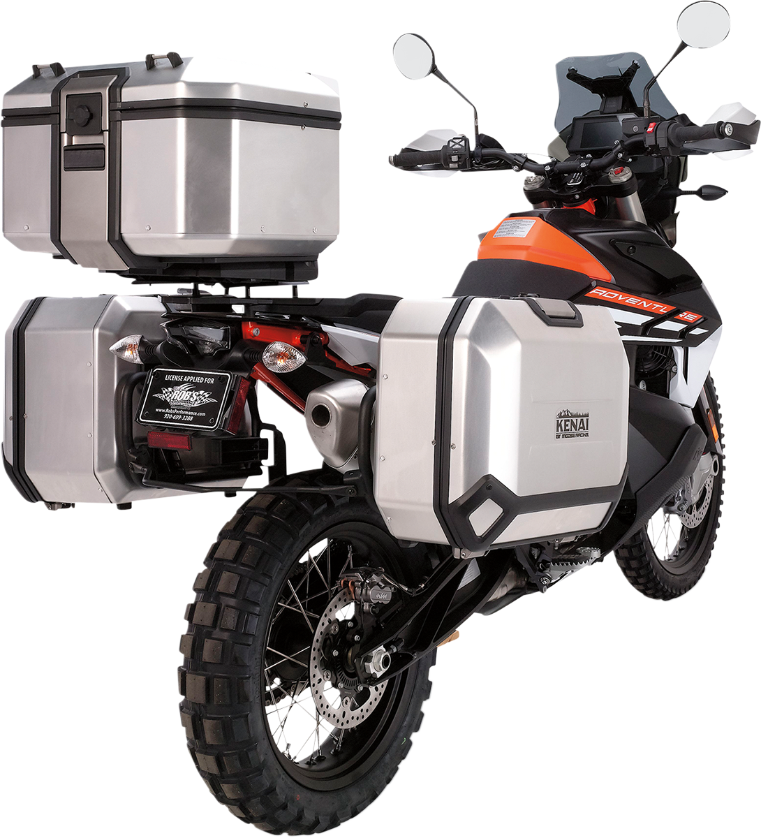 Moose Offroad Kenai Top Case 37 Liter Silver D0TR37100KM – Durable Motorcycle Storage with Locking System