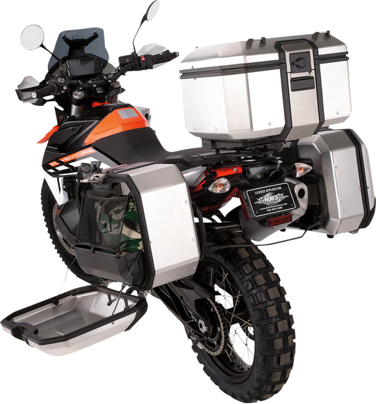 Moose Offroad Kenai Top Case 37 Liter Silver D0TR37100KM – Durable Motorcycle Storage with Locking System