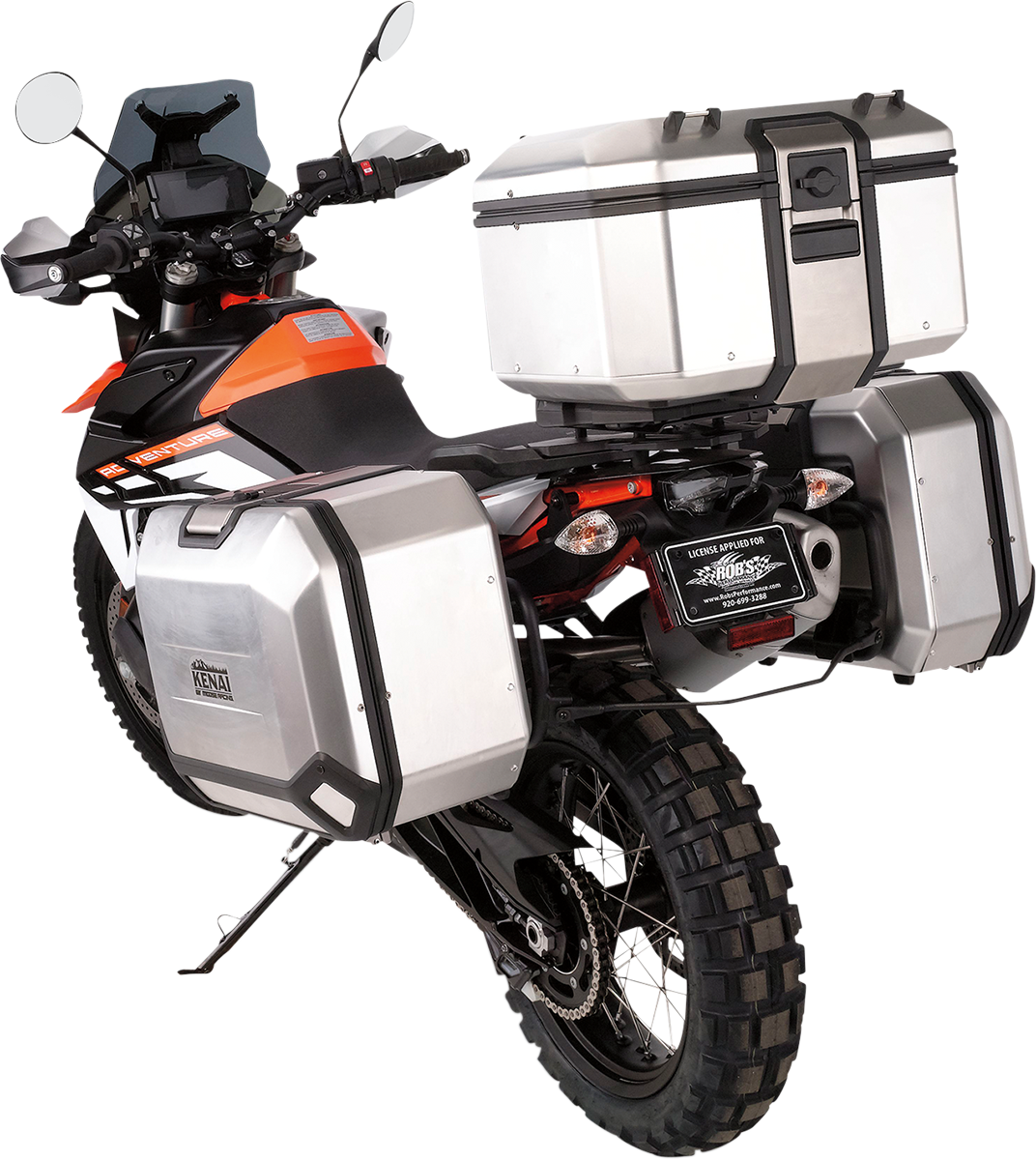 Moose Offroad Kenai Top Case 37 Liter Silver D0TR37100KM – Durable Motorcycle Storage with Locking System