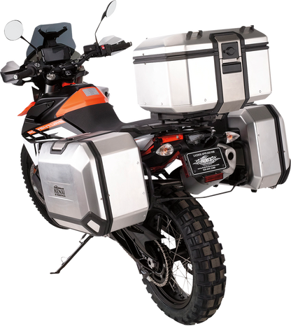 Moose Offroad Kenai Top Case 37 Liter Silver D0TR37100KM – Durable Motorcycle Storage with Locking System