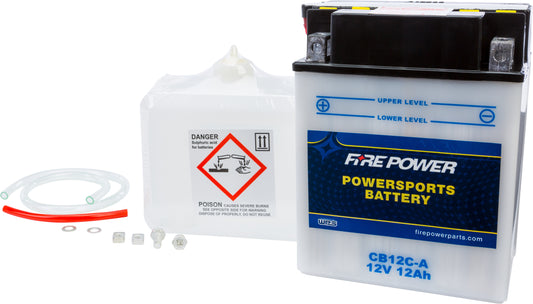 Fire Power CB12C-A 12V Heavy Duty Motorcycle Battery for Yamaha YFM125G Grizzly